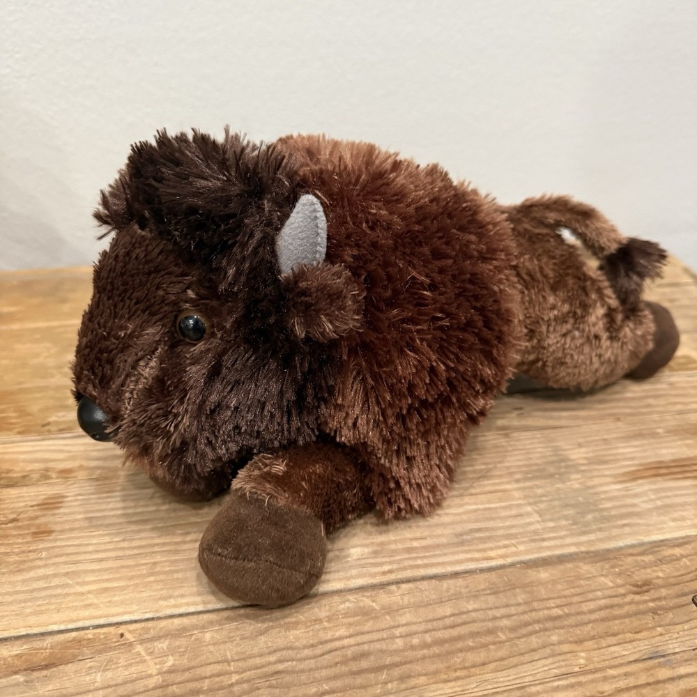 Aurora World Flopsie Bison Buffalo Plush Stuffed Animal Brown Floppy Wildlife